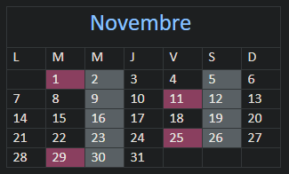 Calendrier